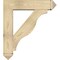 Ekena Millwork Funston Arts and Crafts Rough Sawn Bracket w/ Offset Brace, Douglas Fir, 8"W x 34"D x 38"H BKT0806X34X38FST03RDF - alternate 4